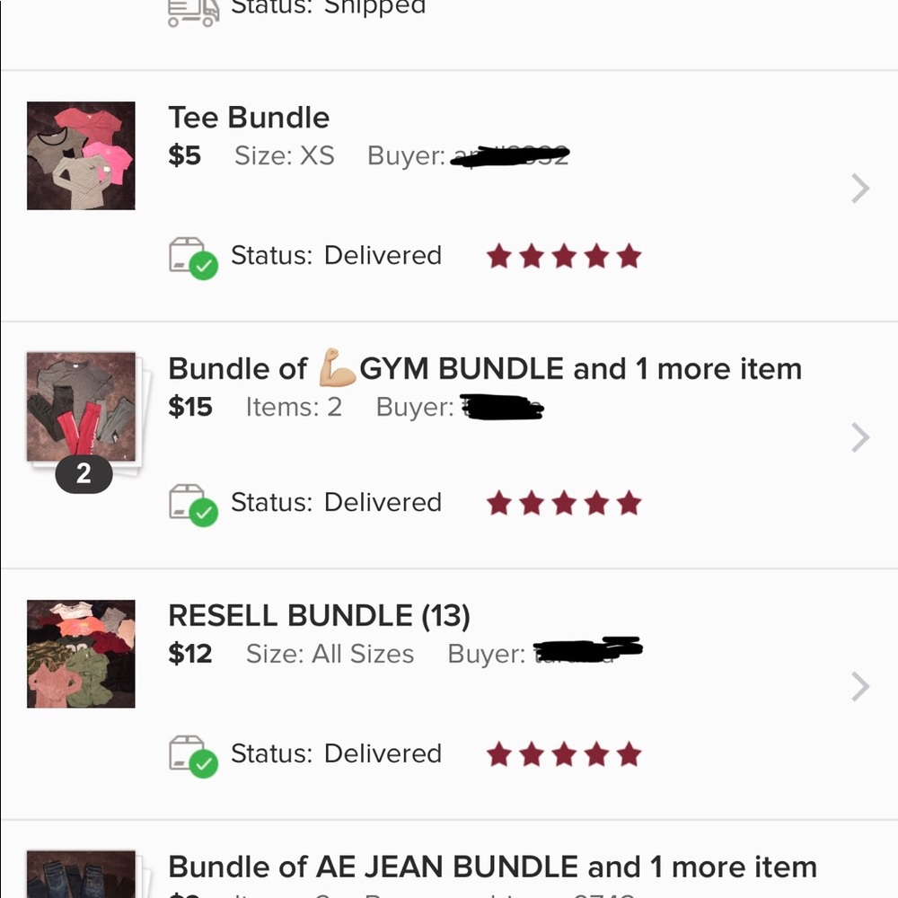 LOTS OF 5⭐️